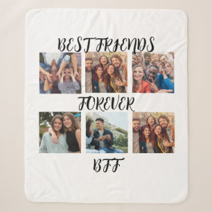 Couverture Sherpa Modèle photo personnalisé "Best Friends Forever"