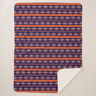 Couverture Sherpa Modèle tribal ethnique du sud-ouest