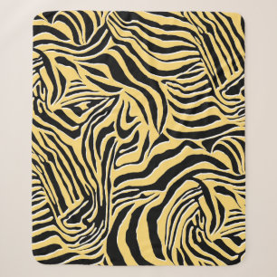 Couverture Sherpa Modèle zèbre sans couture, animal. Papier peint, a