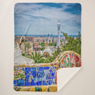 Couverture Sherpa Moderne chic minable unique de Barcelone