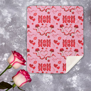 Couverture Sherpa MOM/WOW : Une lettre d'amour en rouge sur rose