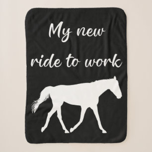 Couverture Sherpa Mon nouveau voyage au travail en cheval drôle