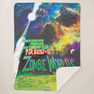 Couverture Sherpa Monde de zombies Halloween Galaxie d'Horreurs