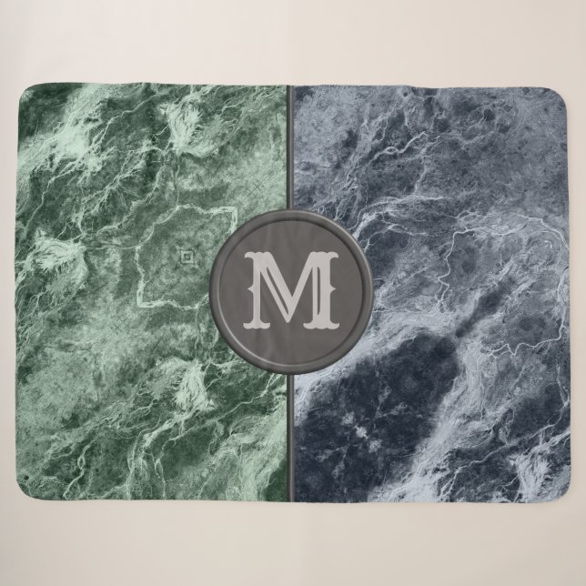 Couverture Sherpa Monographie en marbre deux couleurs - Choisissez v (Devant (Horizontal))