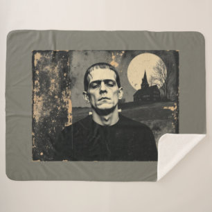 Couverture Sherpa Monstre de Frankenstein Halloween