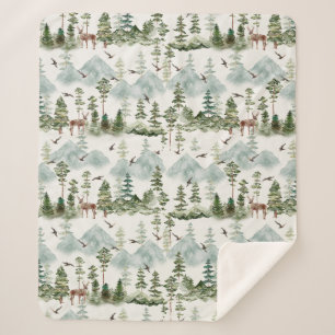 Couverture Sherpa Montagne Sherpa Blanket