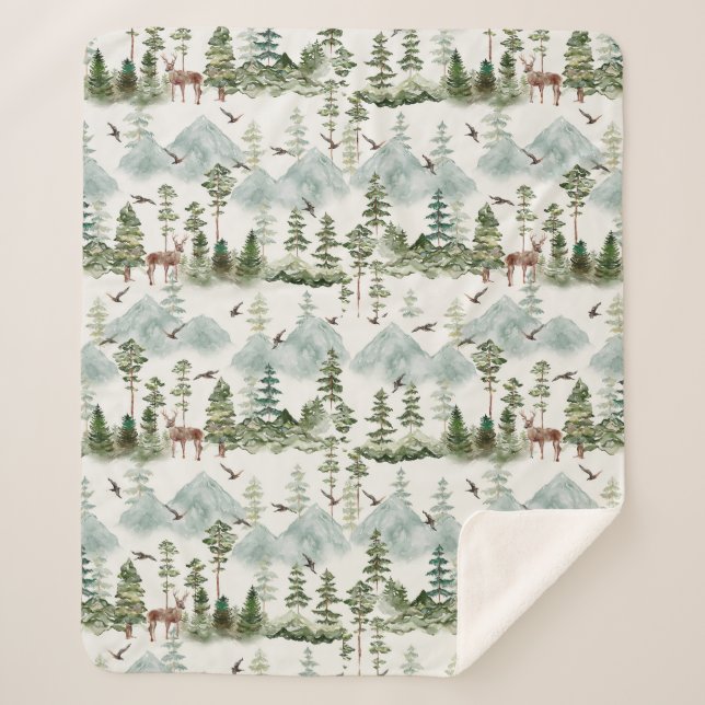 Couverture Sherpa Montagne Sherpa Blanket (Devant)