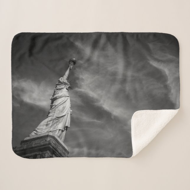 Couverture Sherpa Monuments | Statue of Liberty Manhattan NYC (Devant (Horizontal))