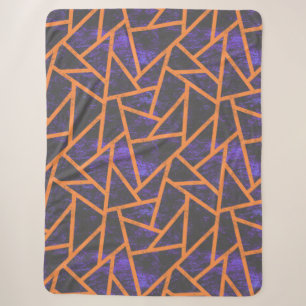Couverture Sherpa Mosaïque d'Halloween