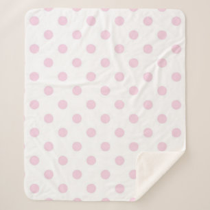 Couverture Sherpa Motif à pois