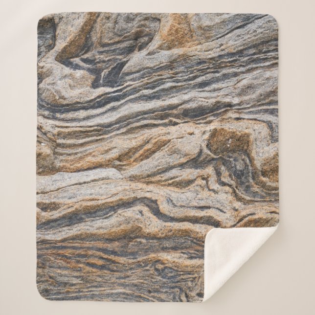 Couverture Sherpa Motif abstrait en marbre texture (Devant)