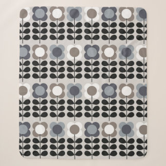 Couverture Sherpa motif Abstrait fleuri sans couture. Style nordique