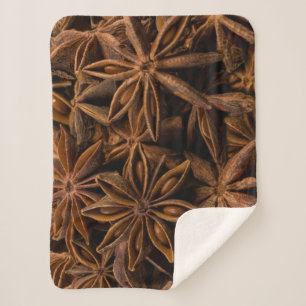 Couverture Sherpa Motif Anise Stars