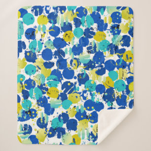 Couverture Sherpa motif arrière - plan abstrait transparent, avec s