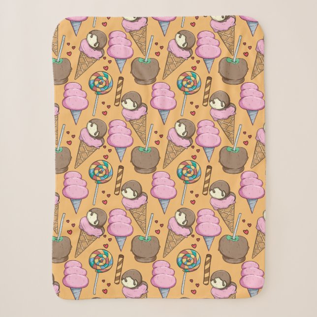 Couverture Sherpa Motif crème glacée | motif Lollies | lollipop 26 (Devant)