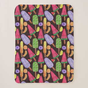 Couverture Sherpa Motif crème glacée motif Lollies lollipop 4