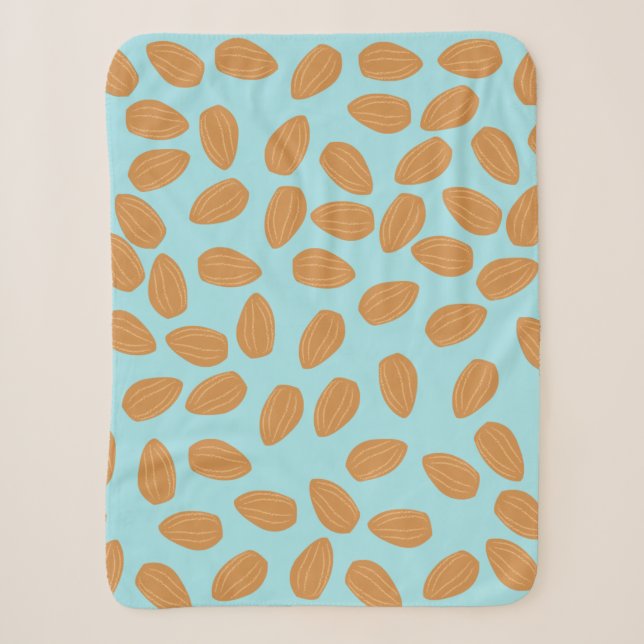 Couverture Sherpa Motif d'amandes (Devant)