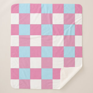Couverture Sherpa Motif damier