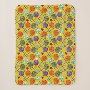 Couverture Sherpa Motif de bonbons   motif Lollies   lollipop 30
