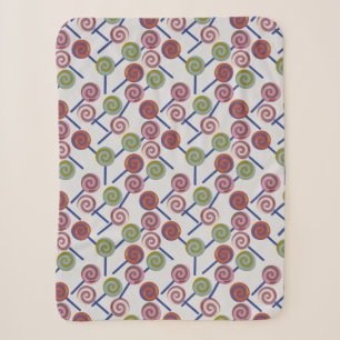 Couverture Sherpa Motif de bonbons   motif Lollies   lollipop 8