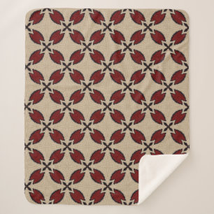 Couverture Sherpa Motif de carreaux géométriques colorés et transpar
