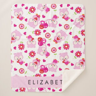 Couverture Sherpa Motif De Chouettes, Chouettes Mignonnes, Chouettes