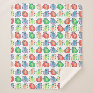 Couverture Sherpa Motif de cobaye d'art de bruit