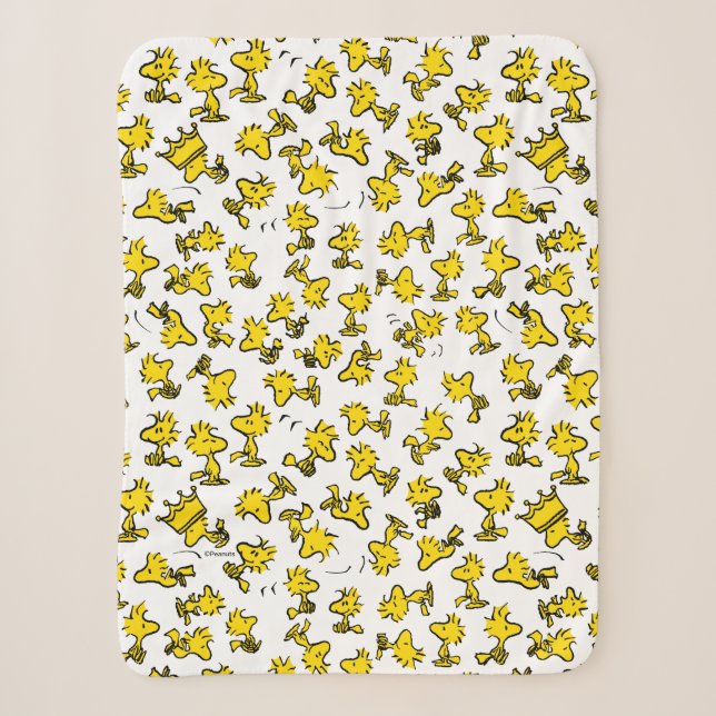 Couverture Sherpa Motif de design classique Woodstock (Devant)
