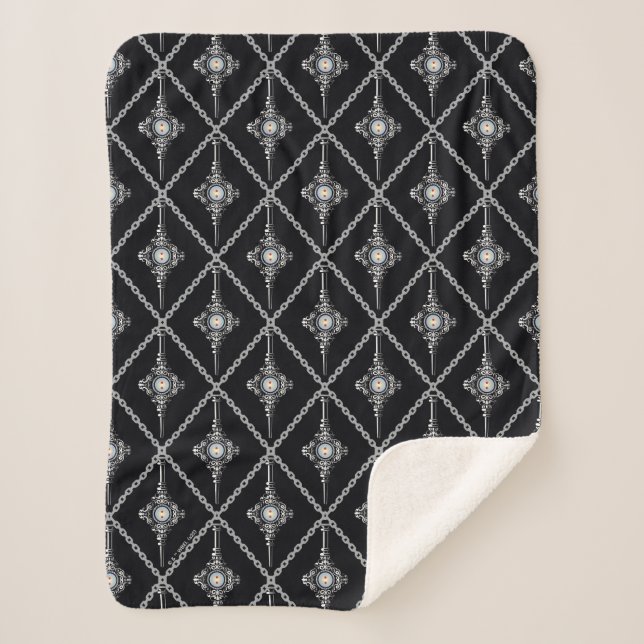 Couverture Sherpa Motif de la Troie sanguine (Devant)