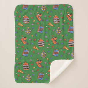 Couverture Sherpa Motif de lumières de snack de vacances de Scooby-D