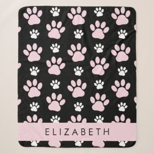 Couverture Sherpa Motif De Pailles, Pailles Roses, Pailles De Chien,