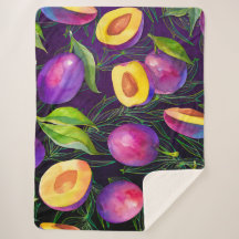 Motif de prune violette