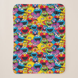 Couverture Sherpa Motif d'équipage de la rue Sesame