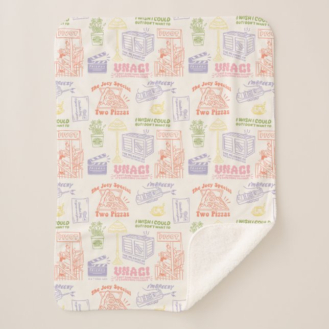 Couverture Sherpa Motif des citations colorées AMIS™ (Devant)