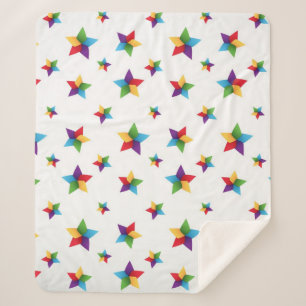 Couverture Sherpa Motif d'étoiles