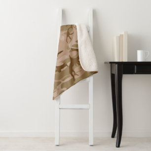 Couverture Sherpa Motif du Camouflage du désert, Motif militaire, Ar