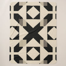 Motif géométrique Abstrait avec noir contrasté