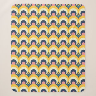 Couverture Sherpa Motif géométrique de cercle