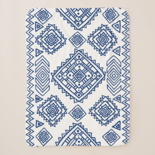 Couverture Sherpa Motif géométrique homogène