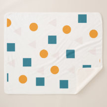 Motif géométrique Sherpa Blanket - Confortable et