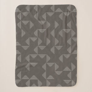Couverture Sherpa Motif graphique géométrique simple, moderne et ten