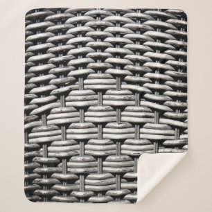 Couverture Sherpa Motif gris Abstrait et élégant