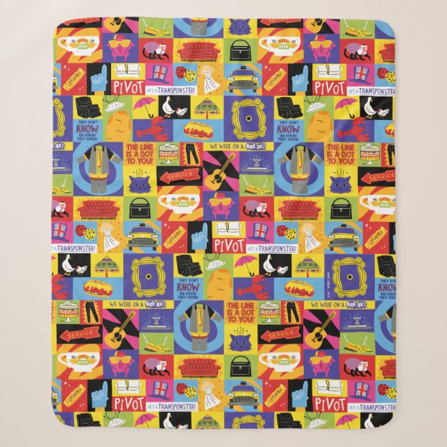 Couverture Sherpa Motif Iconic FRIENDS™ (Devant)