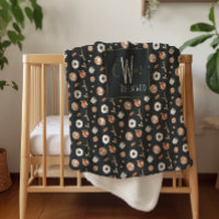 Motif illustré de monogramme Hygge d'automne confo