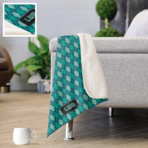 Motif Jacquard turquoise - Cosy Knit Look : ajoute
