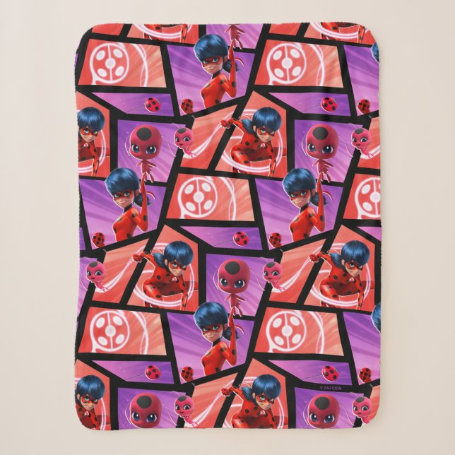 Couverture Sherpa Motif Ladybug & Tikki (Devant)