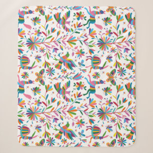 Couverture Sherpa Motif lumineux à l'ottomi mexicain