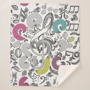 Couverture Sherpa Motif musical