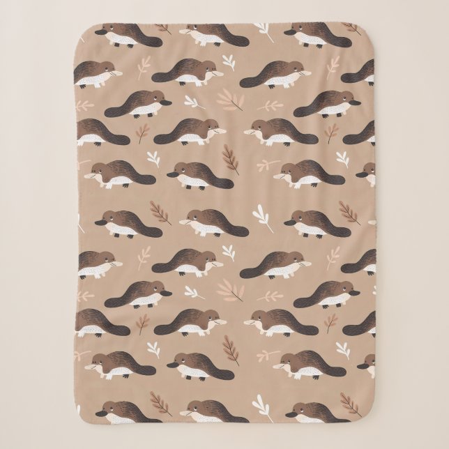 Couverture Sherpa Motif Platypus joueur (Devant)