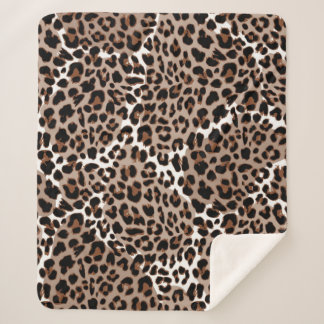 Couverture Sherpa motif poster de animal